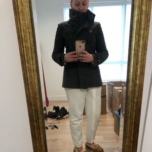 Pea Coat w/ High Collar